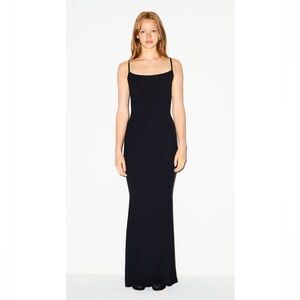 NWT: SKIMS Soft Lounge Long Slip Dress “Onyx”